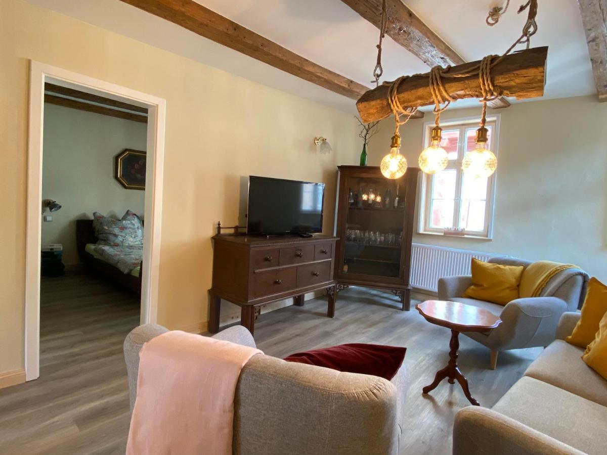 Ferienwohnung Helene Im Einzeldenkmal - Lange Gasse 29 奎德林堡 外观 照片